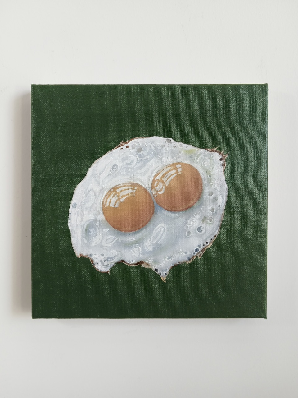 'Fried Egg Double ' - 20 x 20 cm - Spinach (Ships 4th September)