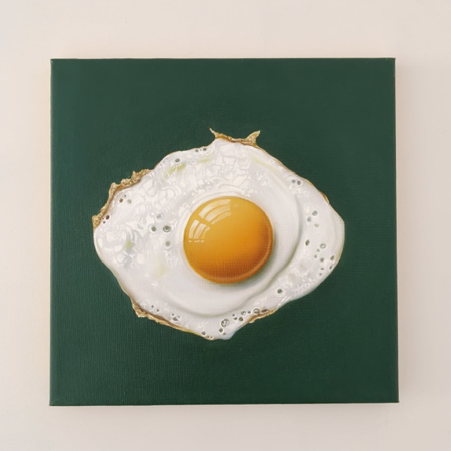 'Fried Egg' - 30 x 30 cm - Spinach (ships 30th June)