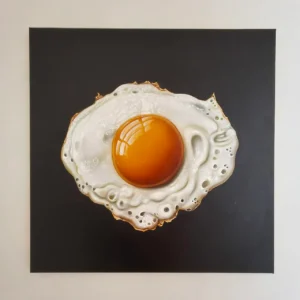 'Fried Egg' - 50 x 50 cm - Charcoal (ships 3rd August)