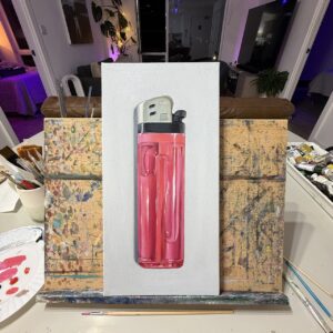 'Lighter' - 20 x 40 cm - Pink (ships 11th September)